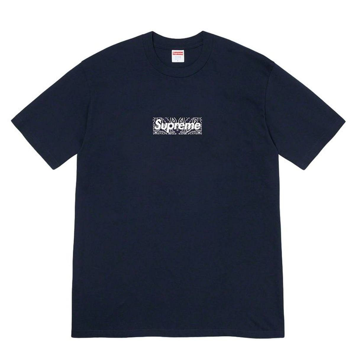 Supreme Bandana Box Logo Tee Navy