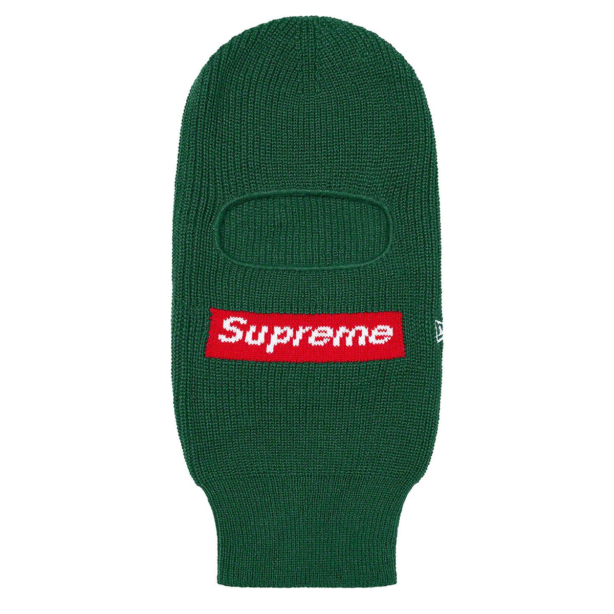 Supreme New Era Box Logo Balaclava Green FW21
