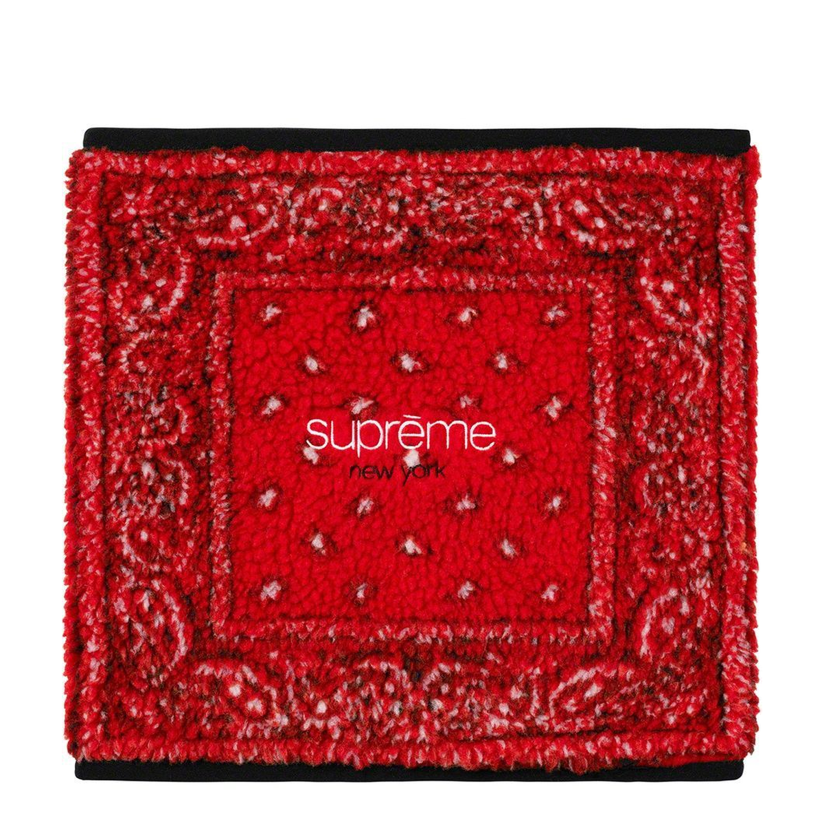 Supreme Bandana Fleece Neck Gaiter Red