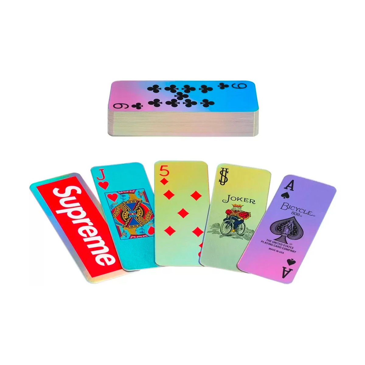 Supreme Bicycle Holographic Slice Cards | Acquista su Big Soup