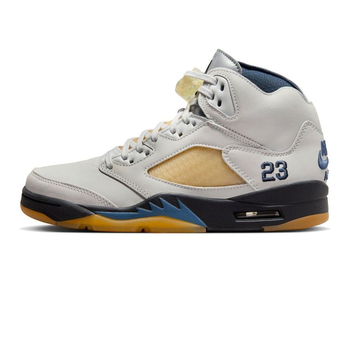 white blue yellow jordan 5