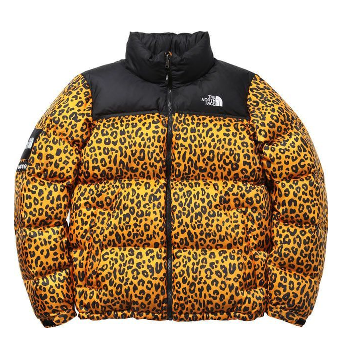 Supreme The North Face Leopard Nuptse Yellow