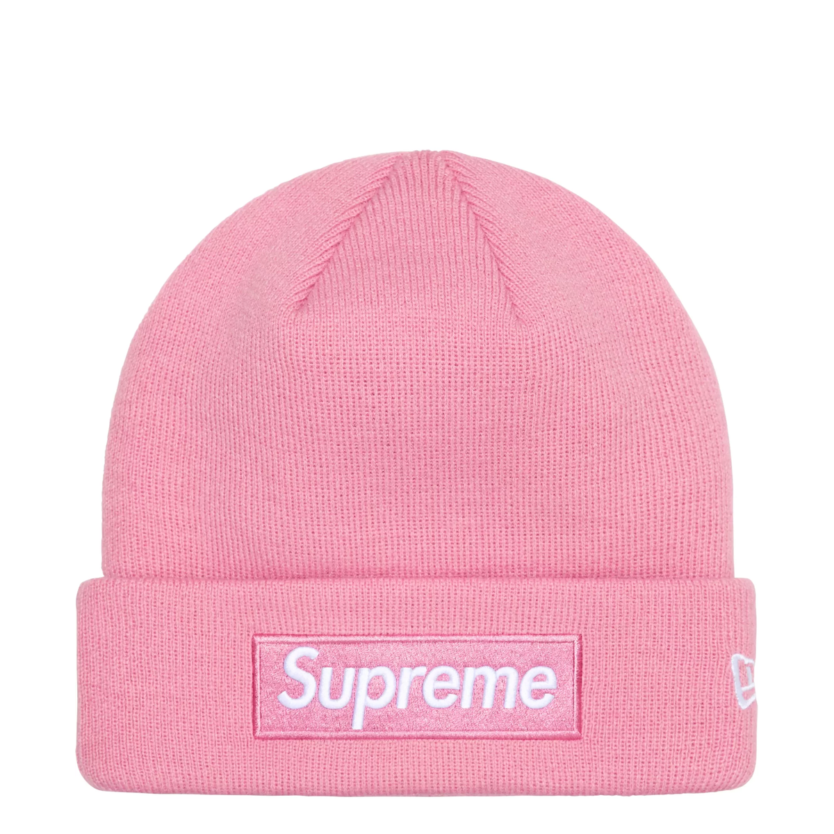 Supreme New Era Box Logo Beanie Pink