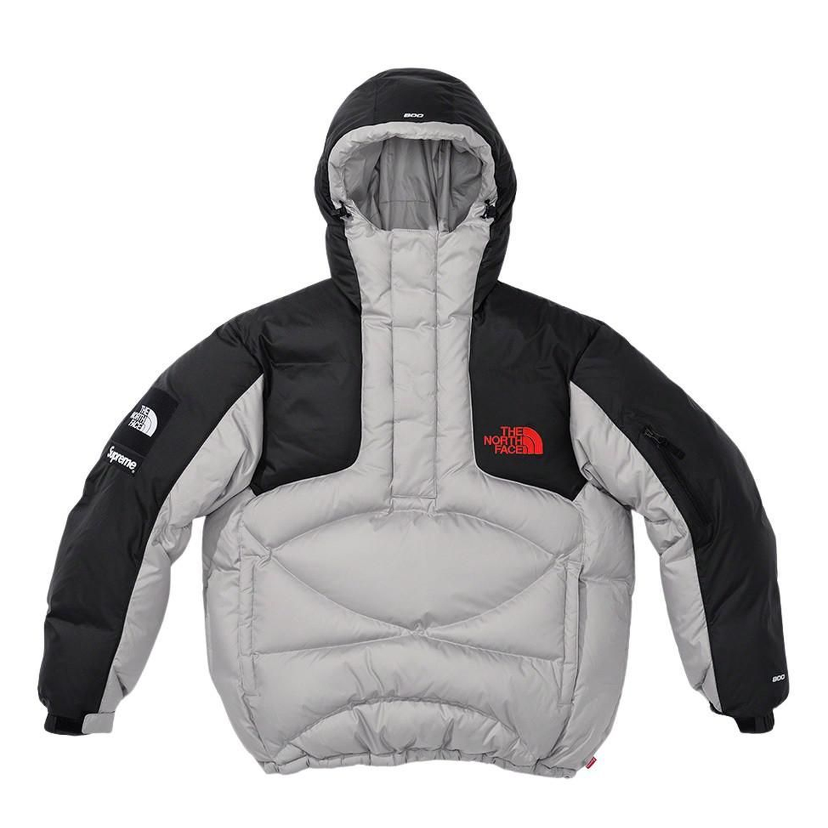 Supreme The North Face 800-Fill Half Zip Hooded Pullover dettaglio — Big Soup Roma