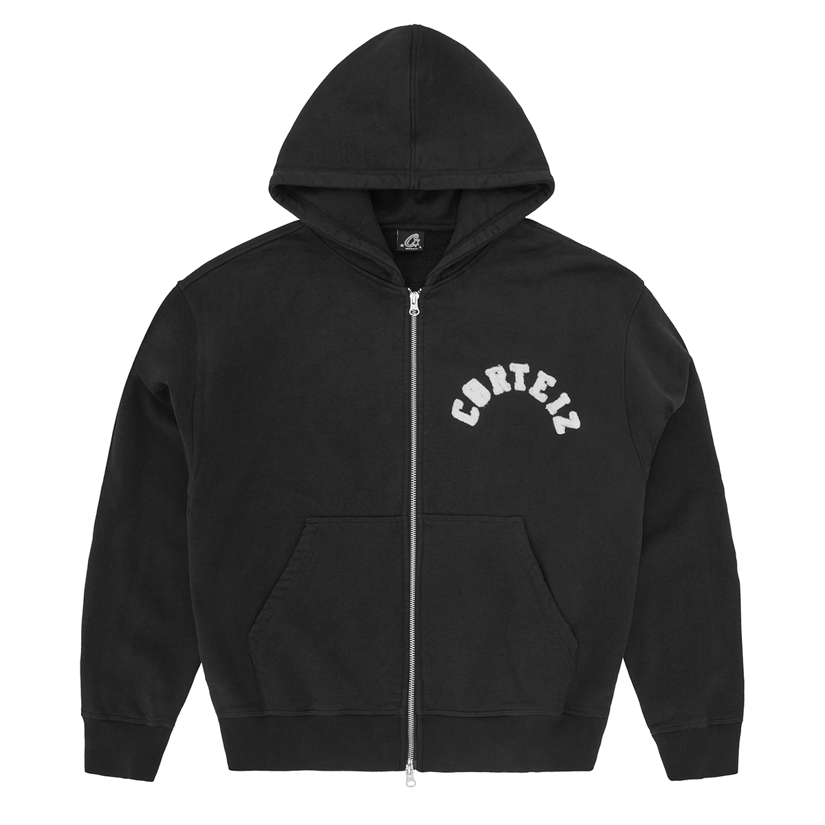 Corteiz Colly Arch Zip Hoodie Black