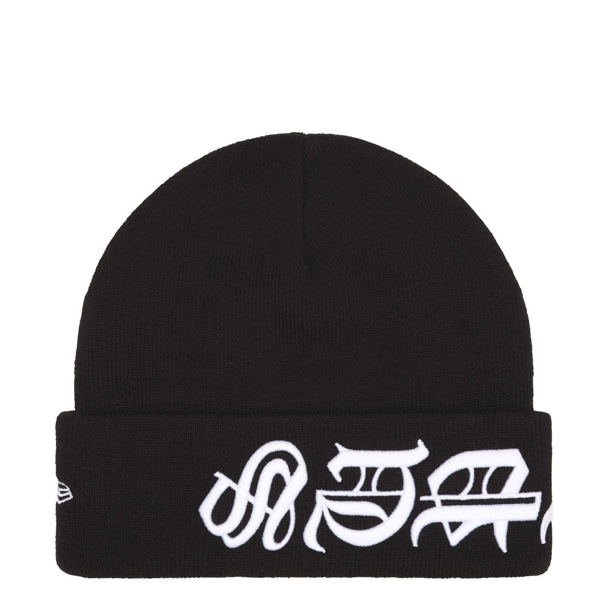 supreme New Era Blackletter Beani ブラック Supreme New Era Blackletter Beanie Black