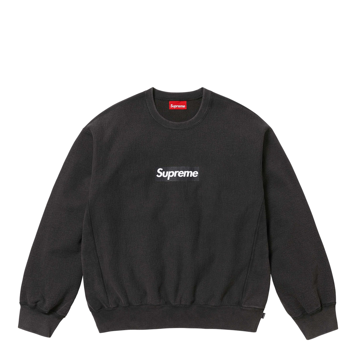 Supreme Washed Box Logo Crewneck サイズ: L Supreme Washed Box Logo Crewneck Black
