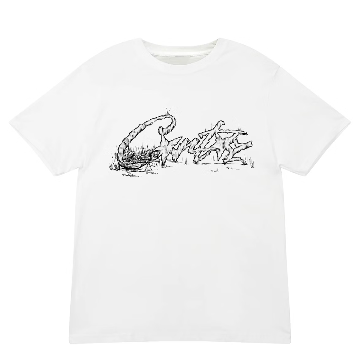 Corteiz Flames Football Jersey White