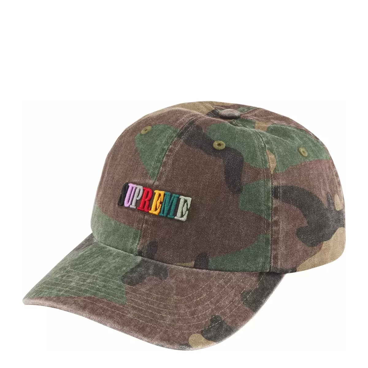 Supreme New Era Blackletter Beanie Woodland Camo