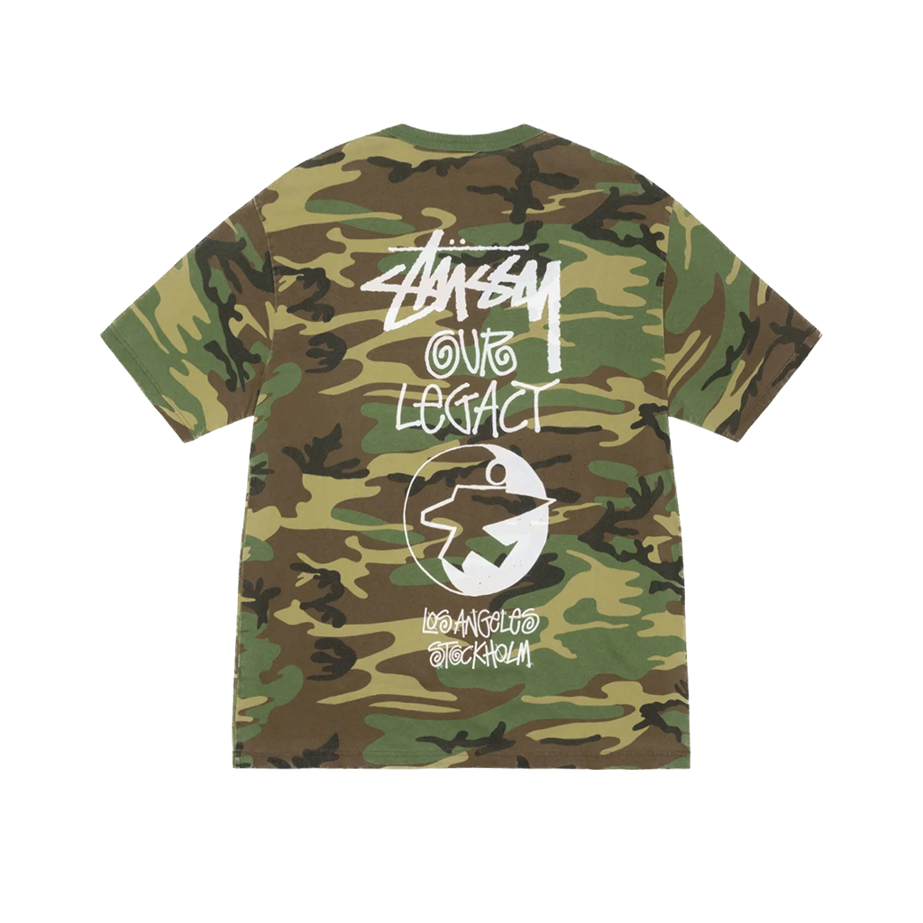 Stussy x Our Legacy Work Shop Surfman Pigment Dyed Tee Camo