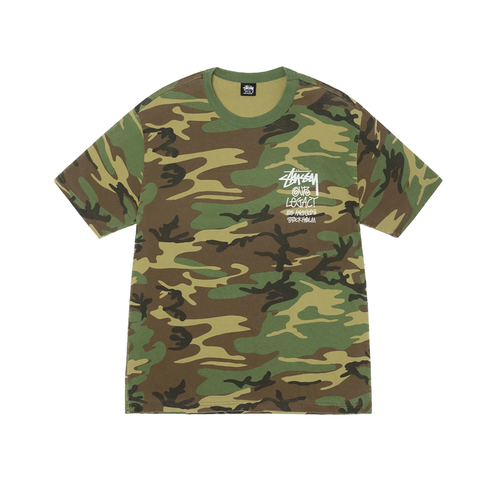Stussy x Our Legacy Work Shop Surfman Pigment Dyed Tee Camo
