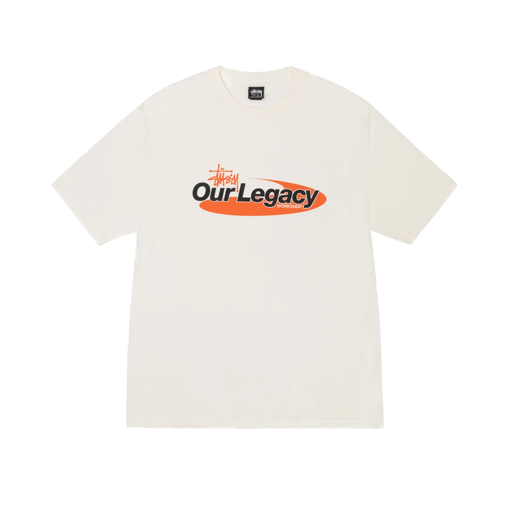 Stussy x Our Legacy Work Shop Swirl Pigment Dyed Tee Natural