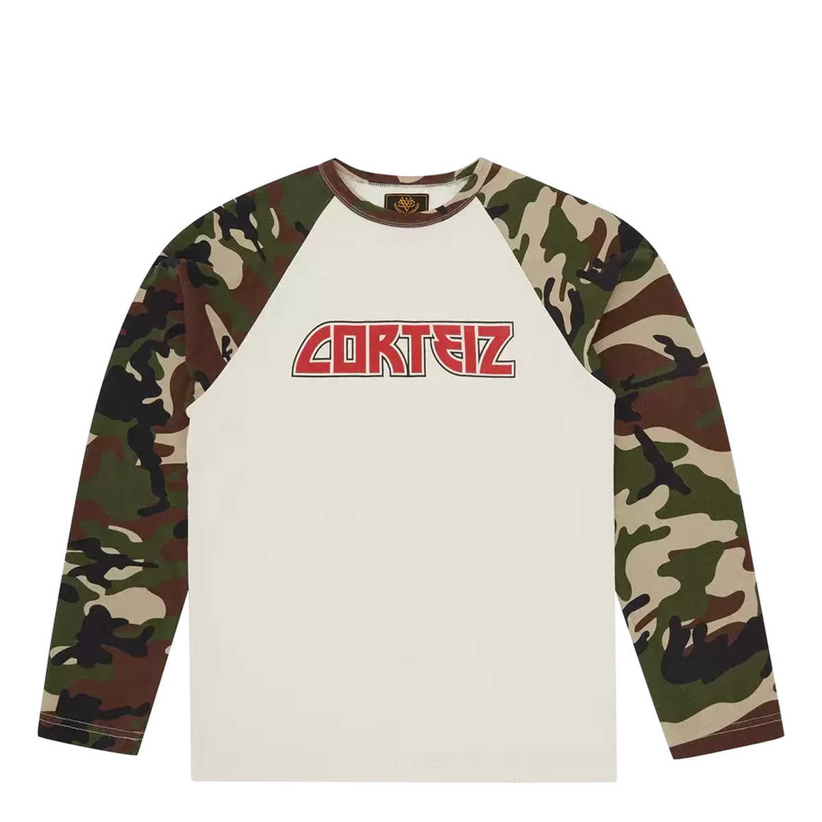 Corteiz L/S Rock Raglan Woodland Camo — Big Soup Roma