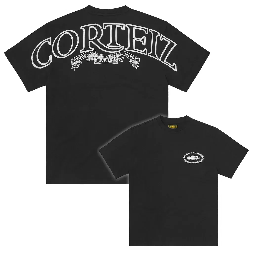 Corteiz x Central Cee Can't Rush Greatness Tee Black