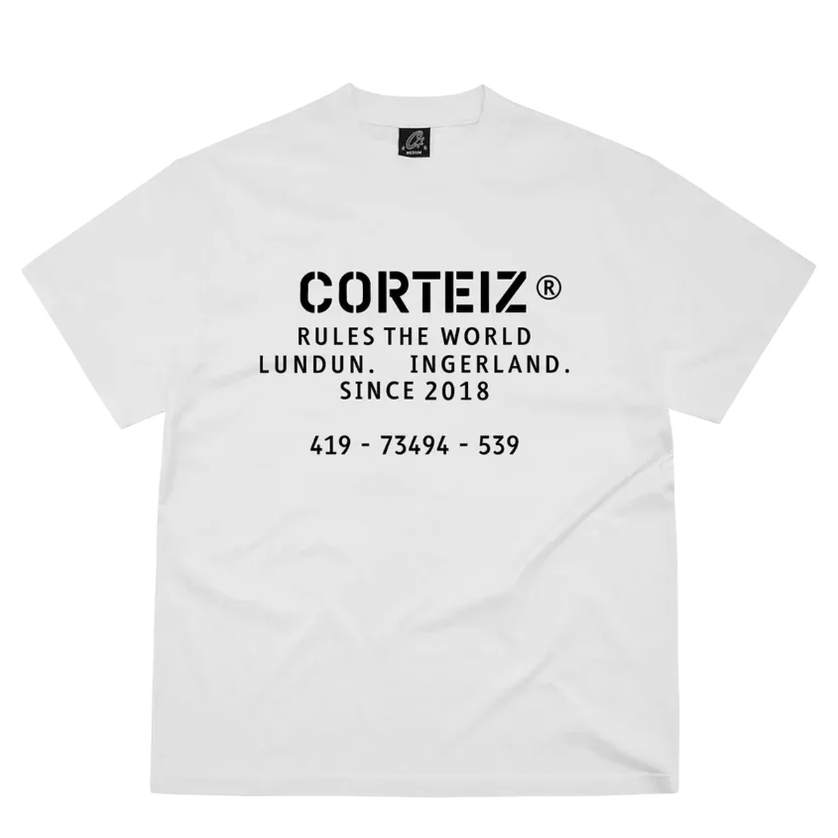 Corteiz Flames Football Jersey White