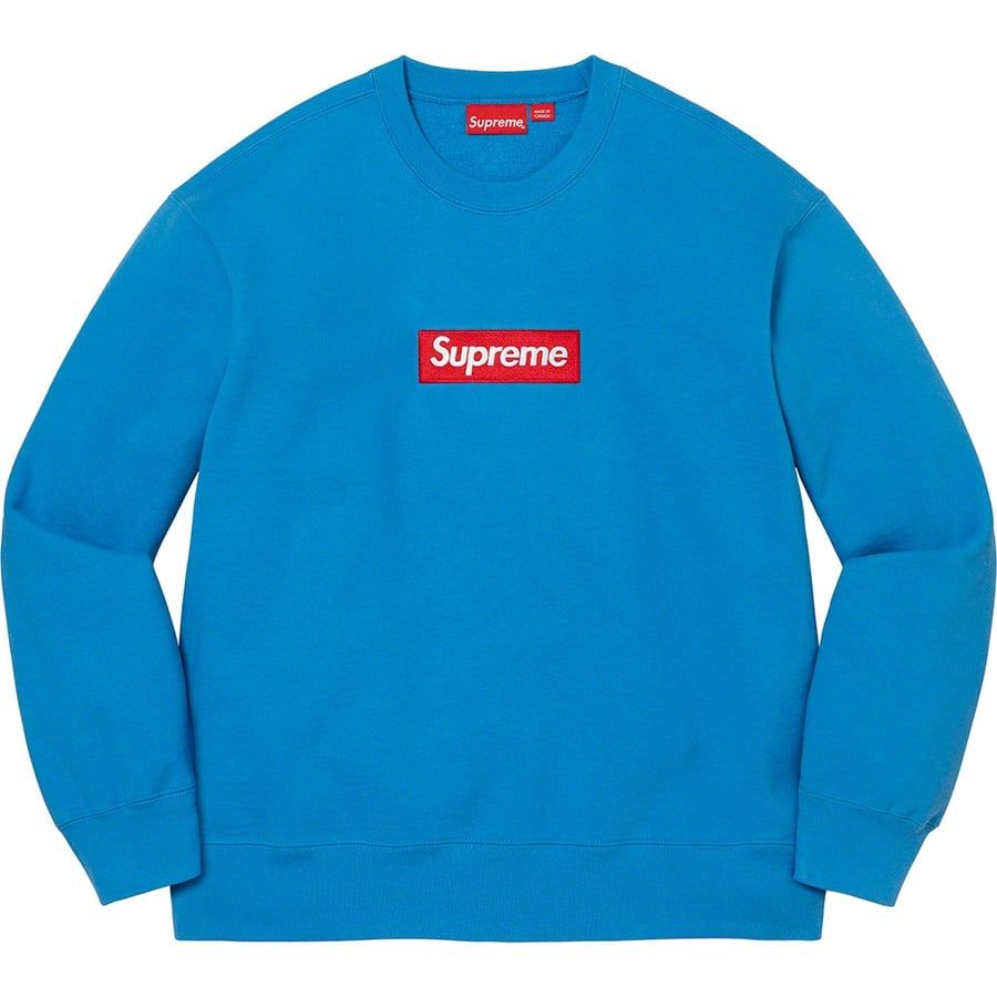 Supreme New Era Box Logo Beanie FW22 Blue