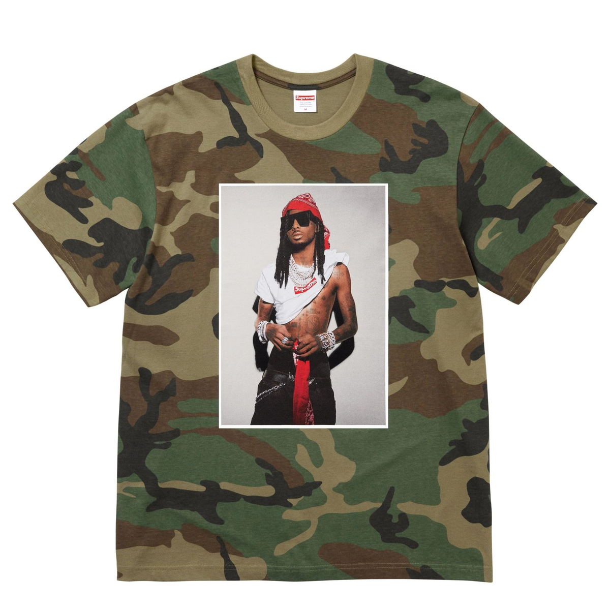 Supreme Hanes Bones Thermal Crew Woodland Camo