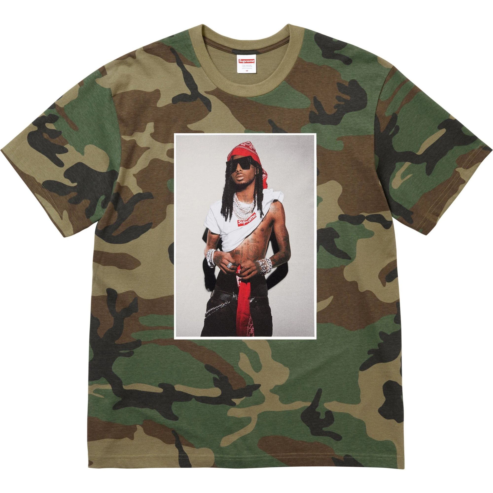 Supreme Hanes Bones Thermal Crew Woodland Camo