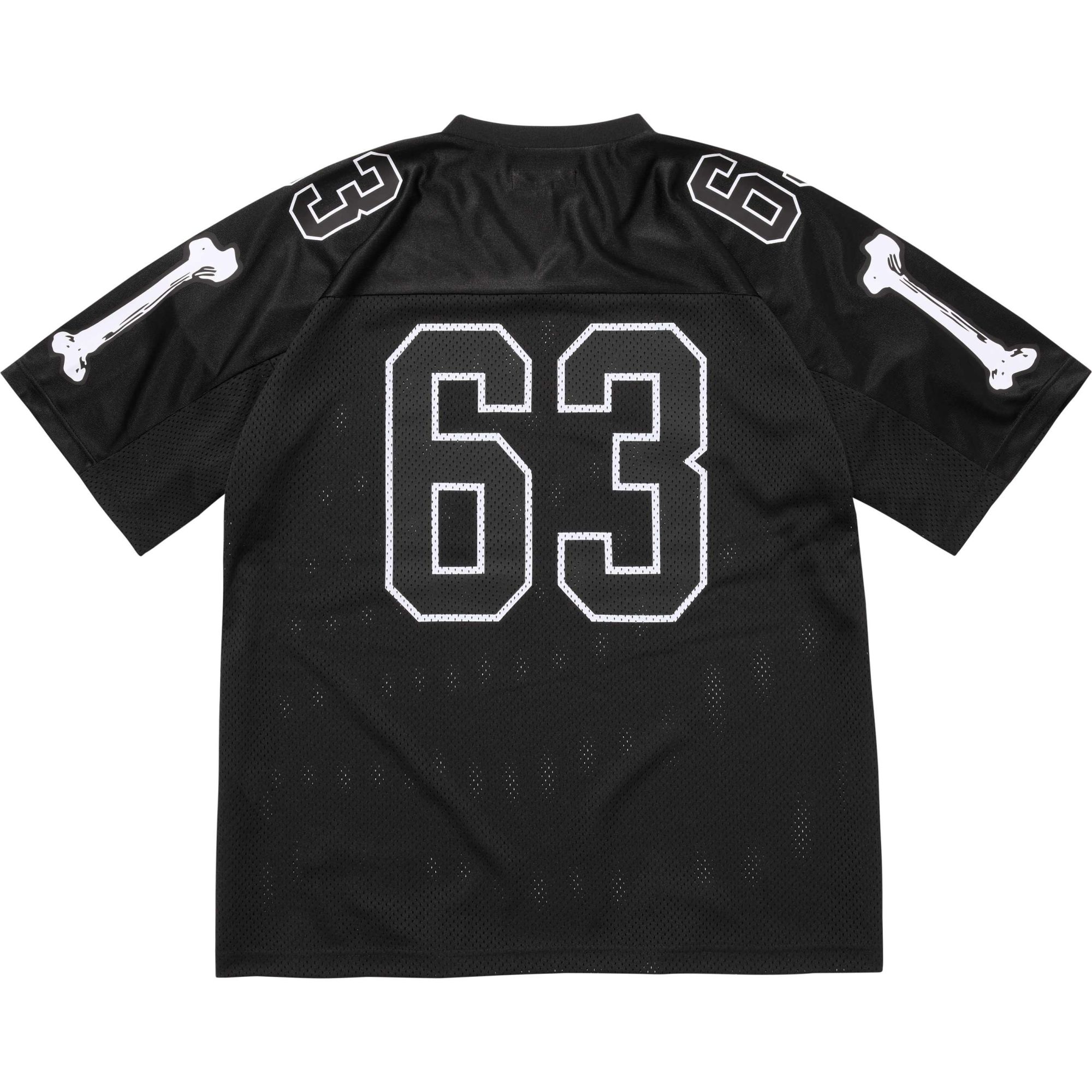 Supreme Bones Football Jersey 黒 S Supreme Bones Football Jersey Black