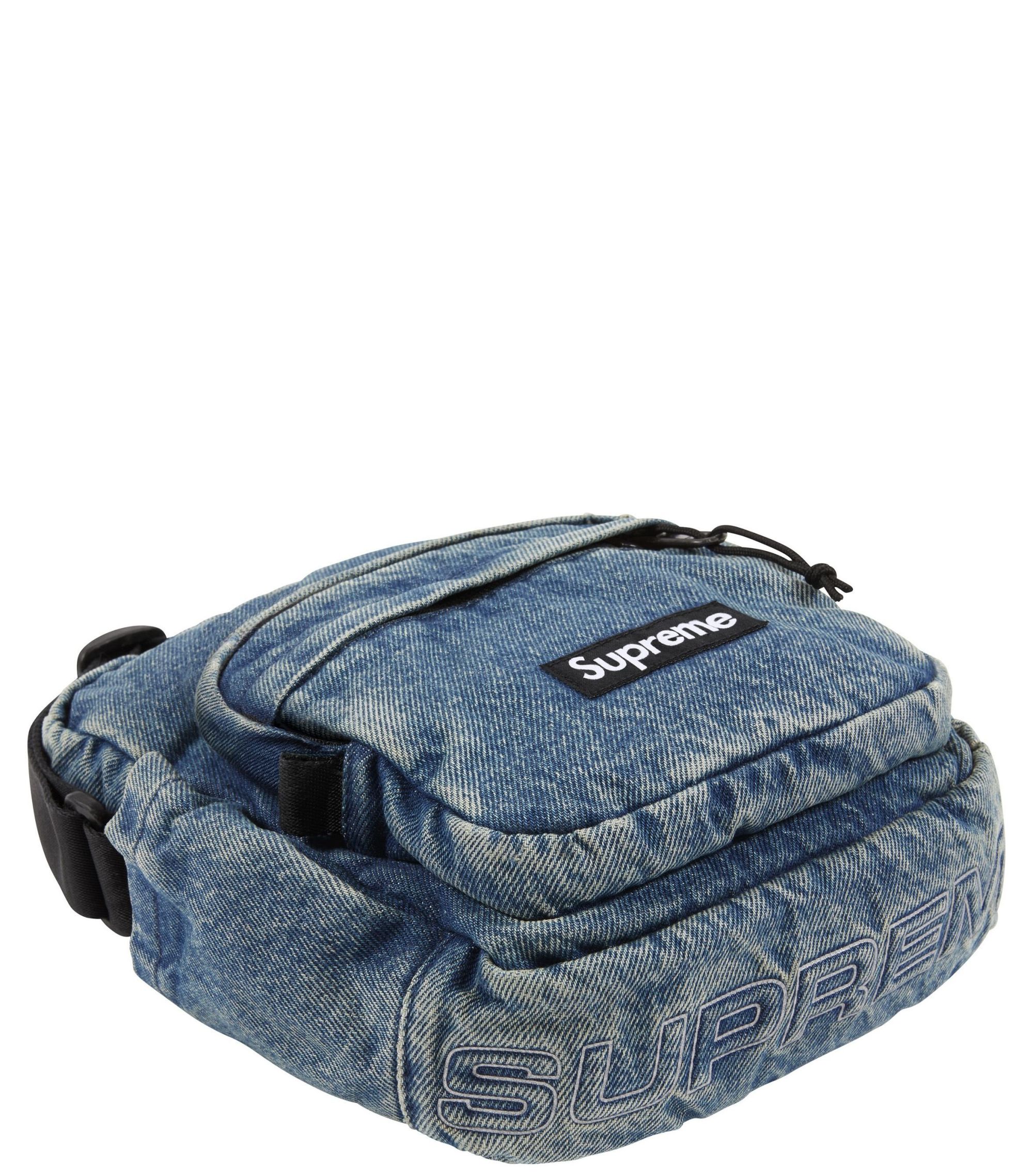 Supreme Denim Shoulder Bag Washed Indigo