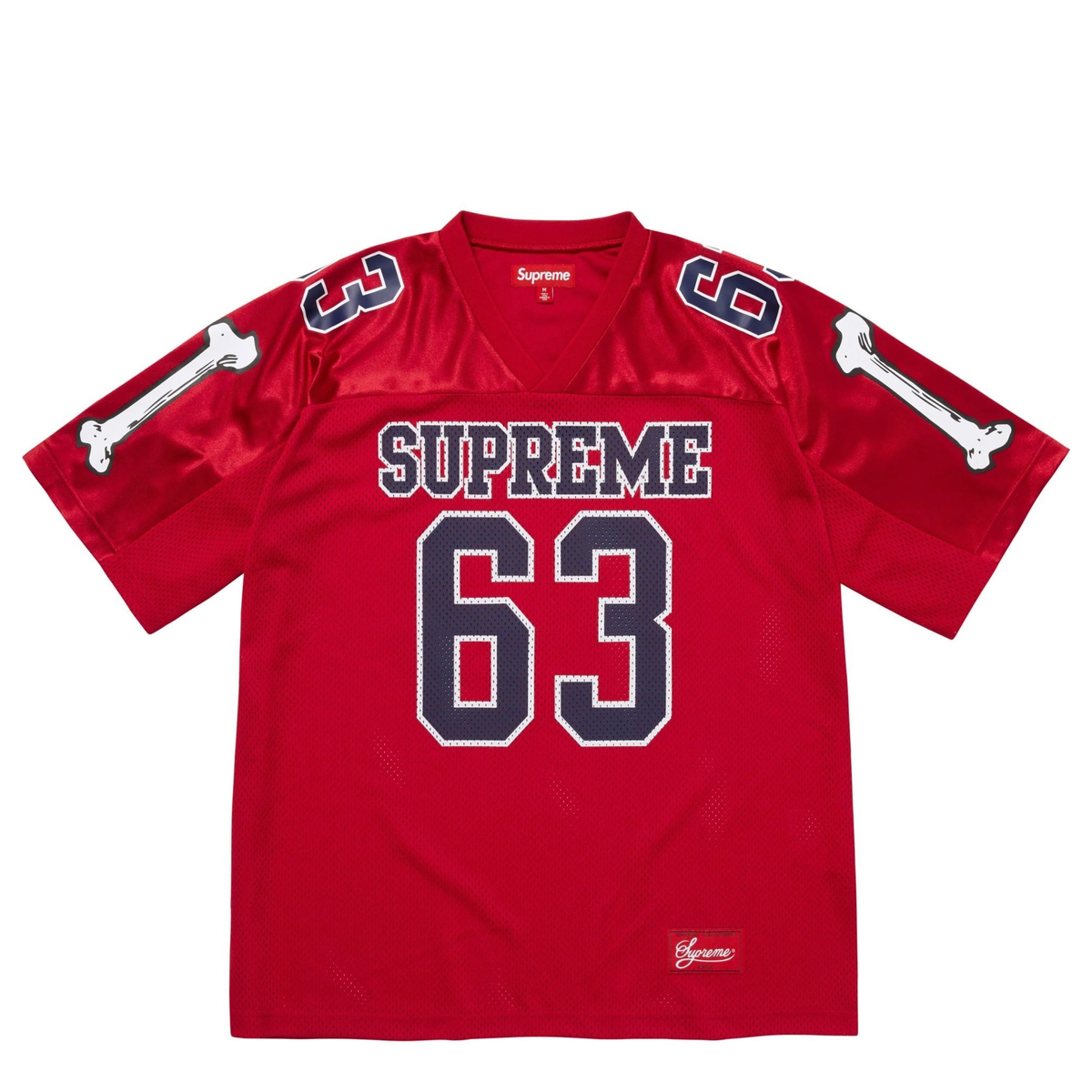 Supreme Bones Football Jersey Red