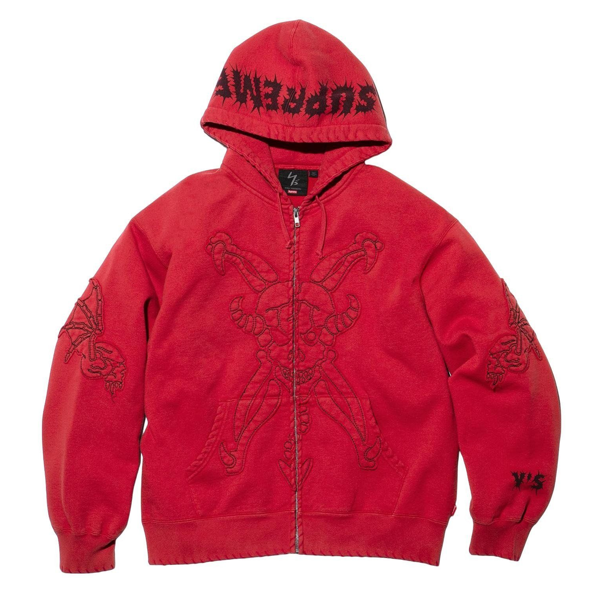 Supreme Y's by Yohji Yamamoto Zip Up Hooded Sweatshirt Red