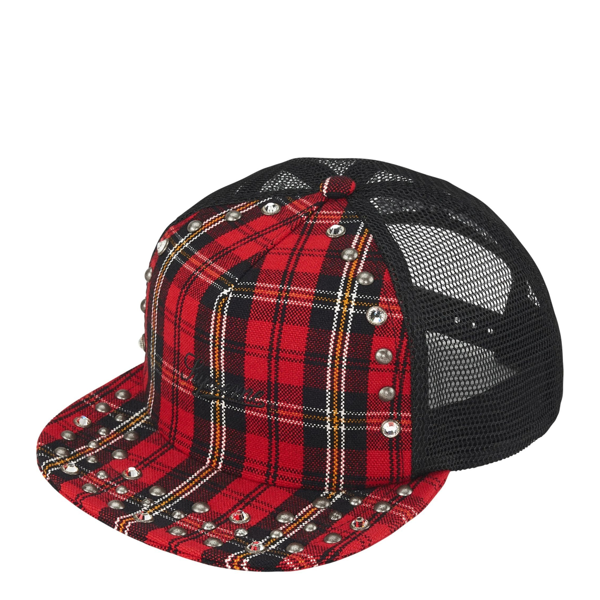 Supreme x B.B. Simon Studded Mesh Back 5-Panel Plaid
