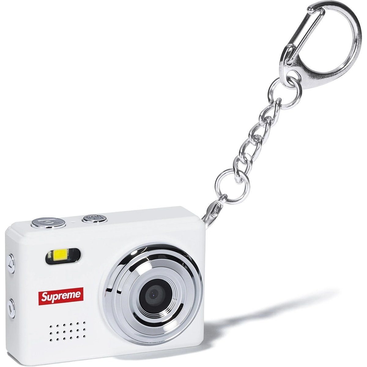 Supreme Digital Camera Keychain White
