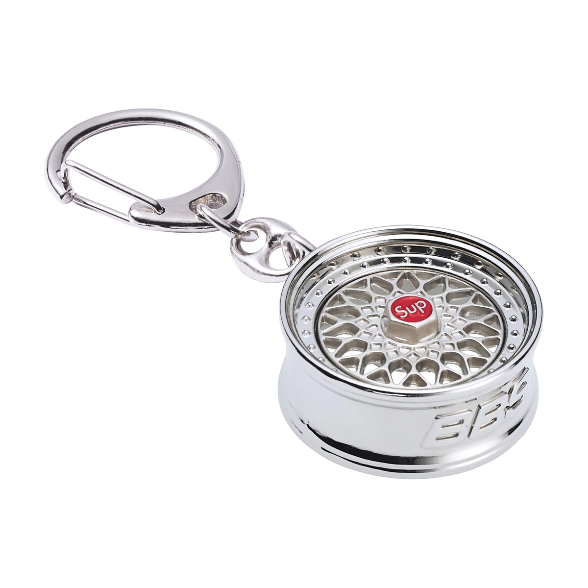 Supreme BBS RS Rim Keychain Silver