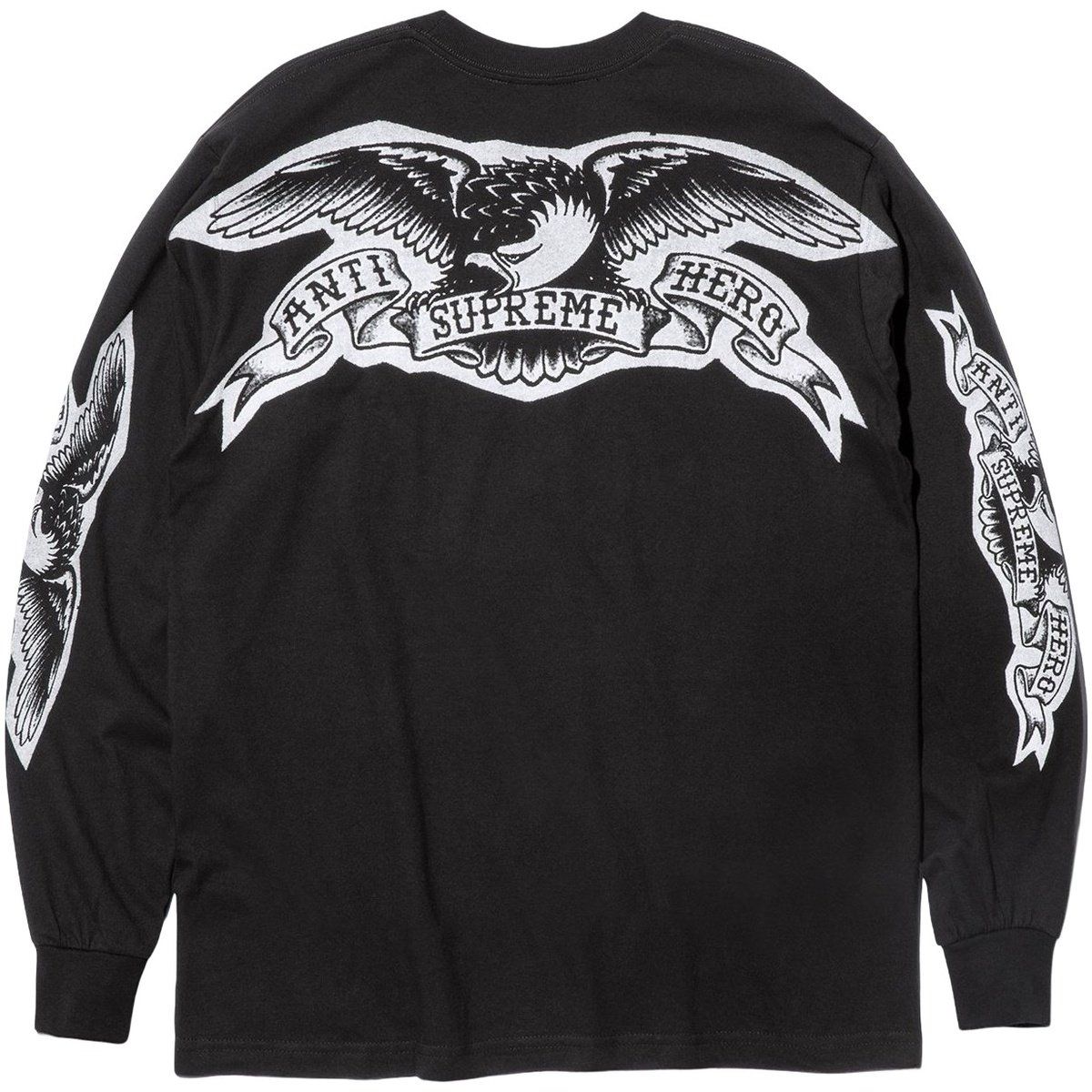 サイズM Supreme ANTIHERO Eagle L/S tee 黒 Supreme ANTIHERO Eagle L/S Tee Black