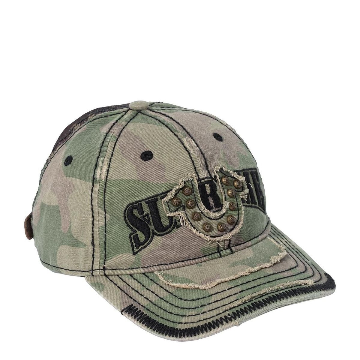 Supreme True Religion Mesh Back 6-Panel Olive Camo