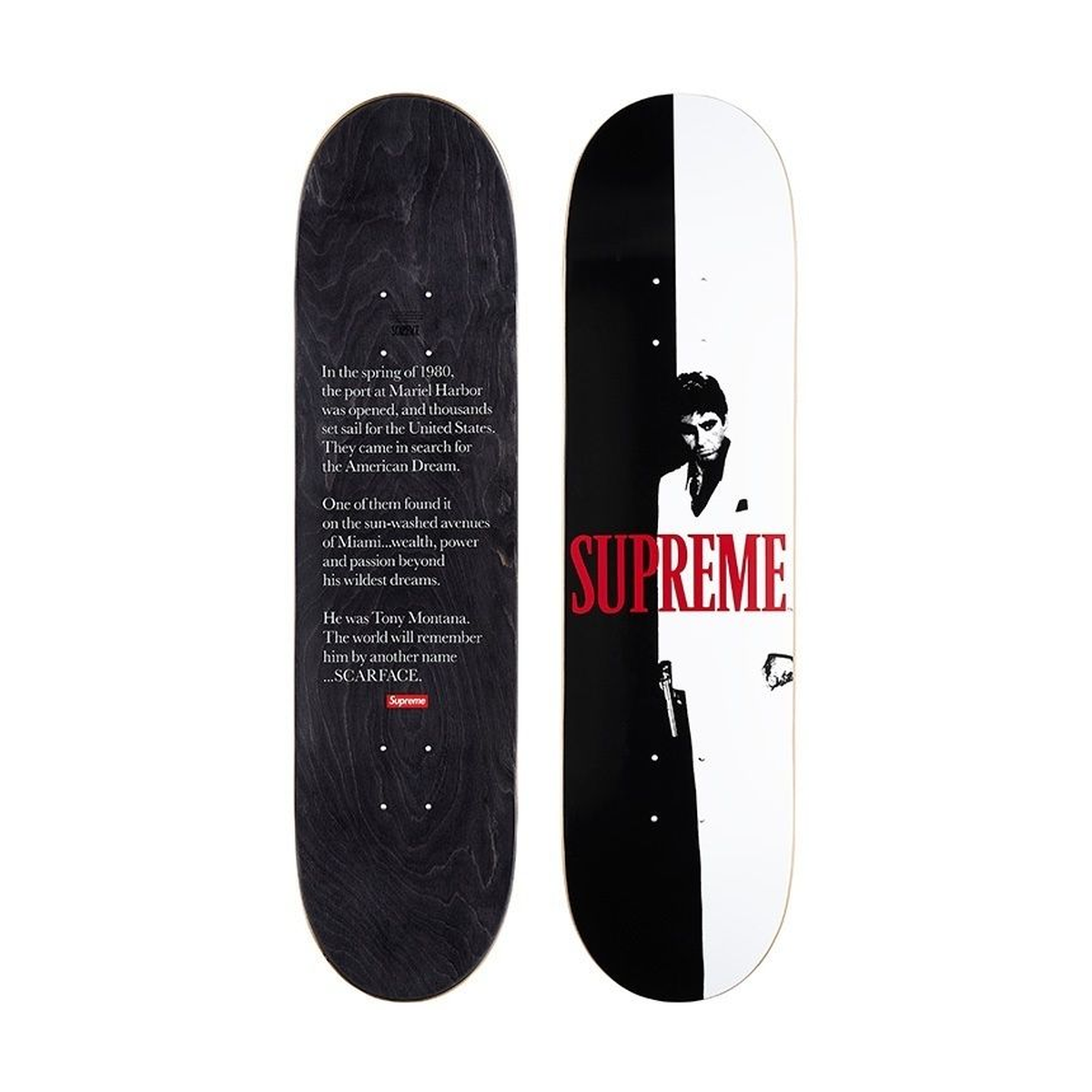スケートボード Supreme Scarface split skateboard Supreme - Scarface Shower Skateboard - ParkSIDER スケートボード