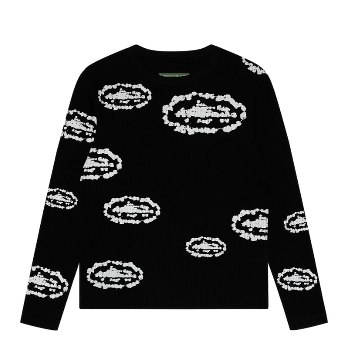 Corteiz x Denim Tears Island Wreath Waffle Thermal Black