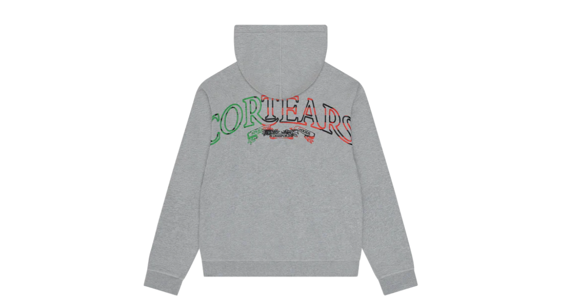Corteiz x Denim Tears Cortears Royale Zip Hoodie Heather Grey — Big Soup Roma