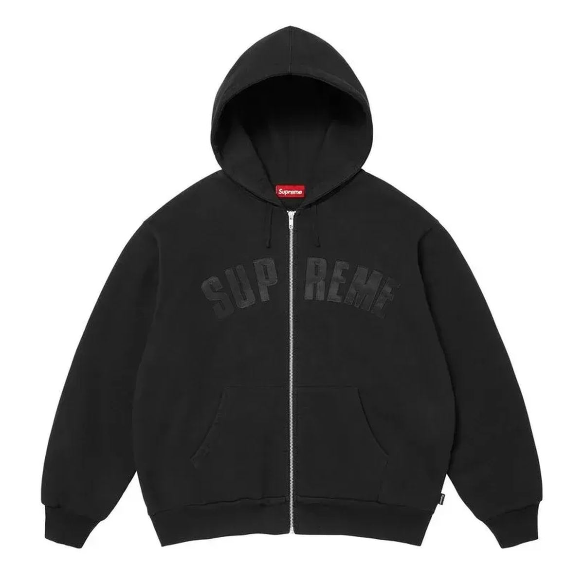 Supreme Arc Thermal Lined Zip Up Hooded Sweatshirt Black